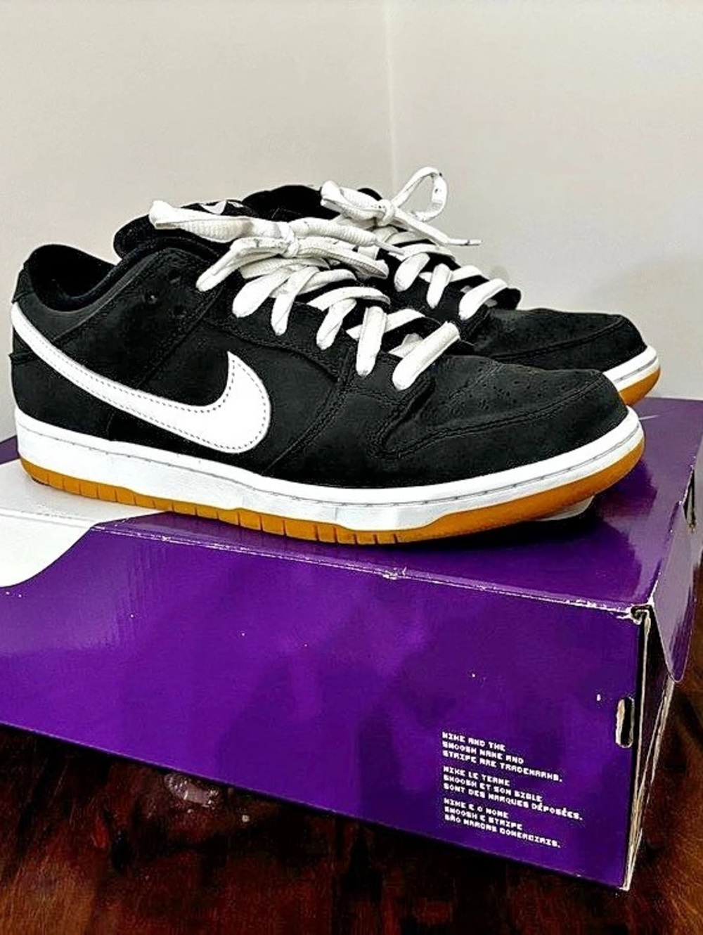 Nike Dunk Low Pro Black & White US 9.5 Like New